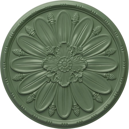 Ekena Millwork Fairfax Ceiling Medallion, Hand-Painted Athenian Green, 29 7/8"OD x 1 3/8"P CM29FAAGF